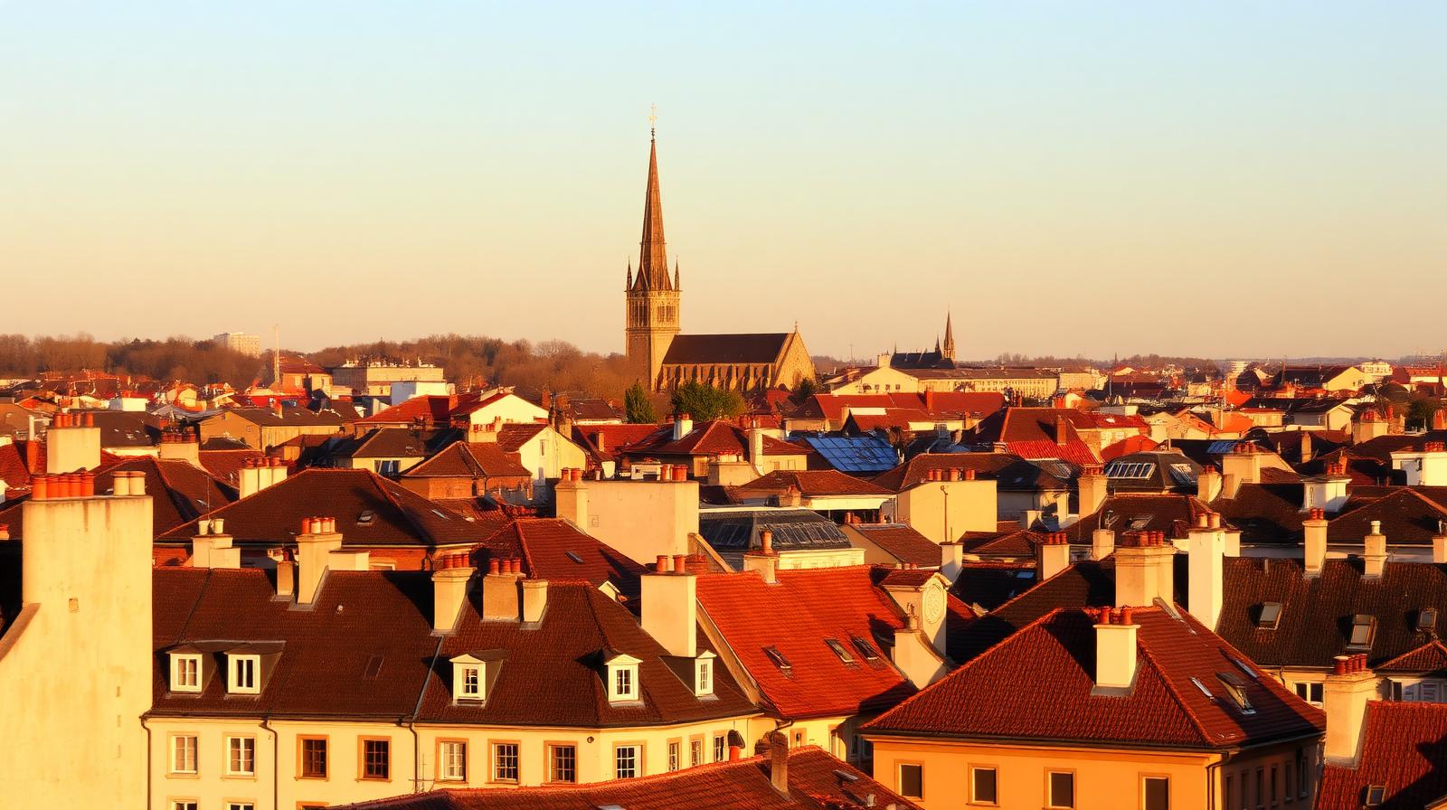 European city rooftops and cathedral spire at golden hour — The Evolution of Ancillary Revenue in 2026